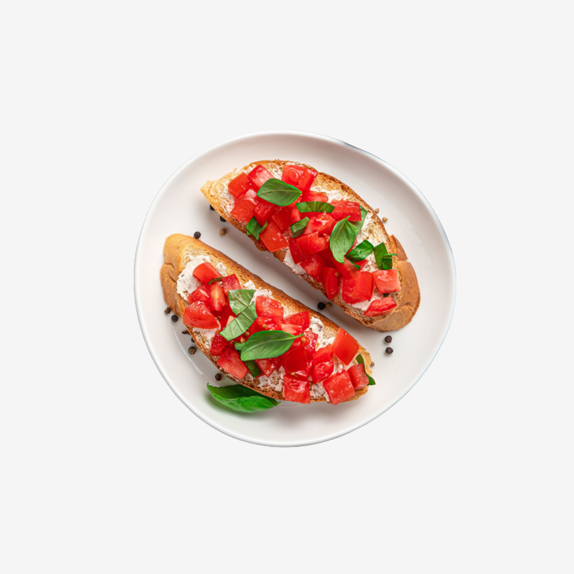 Bruschete cu mozzarella